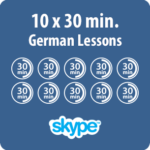 German lessons online - 10 x 30 minute German lesson - product image