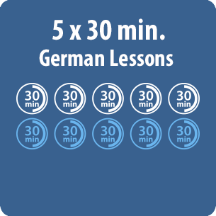 Online German lessons: 5 x 30-minute lessons